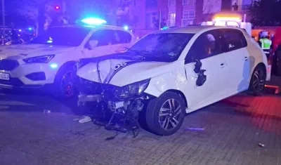 Así terminó el vehículo que ocasionó el atropello masivo.