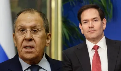 El ministro de Exteriores ruso, Serguéi Lavrov, y el secretario de Estado de Estados Unidos, Marco Rubio.