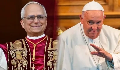 León XIV y Francisco.