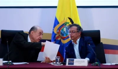 Álvaro Leyva y Gustavo Petro.