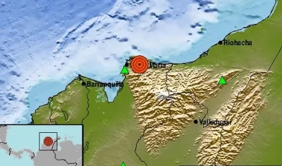 Reporte del evento sísmico.