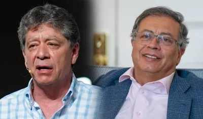 Bruce Mac Master, presidente de la Andi, y el Presidente Gustavo Petro. 