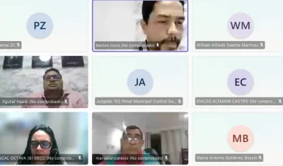 Marlon Mora Montesino durante la audiencia de este martes. 