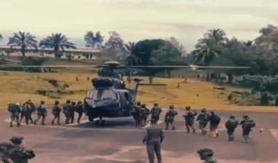 Los militares que fueron emboscados.