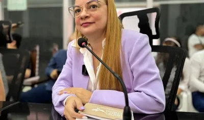 La diputada Alejandra Moreno.