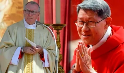 Pietro Parolin y Luis Antonio Tagle.