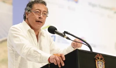 El Presidente Gustavo Petro.