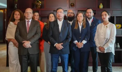 El Presidente Gustavo Petro durante la alocución de este miércoles. 