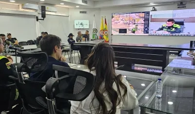 Autoridades monitorean manifestaciones en Barranquilla.