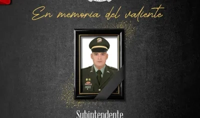 El subintendente Luis Alfredo Argote Rincón.