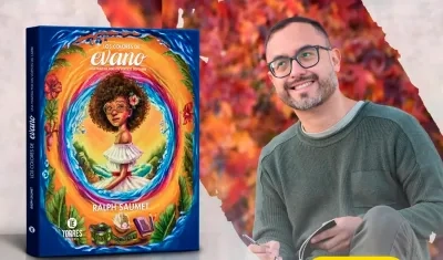 Ralph Saumet y su primer libro 'Los colores de evano'. 