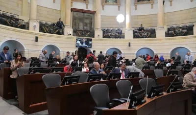 Plenario del Senado de la República.