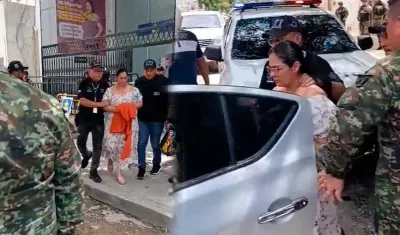 Traslado de Dayana Jassir a la cárcel El Buen Pastor. 