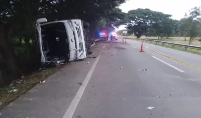 Zona del accidente.