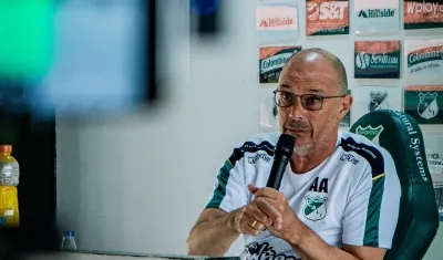 El uruguayo Alfredo Arias, técnico saliente del Deportivo Cali. 