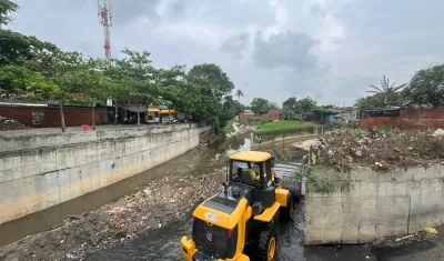Limpieza de arroyos en Barranquilla. 
