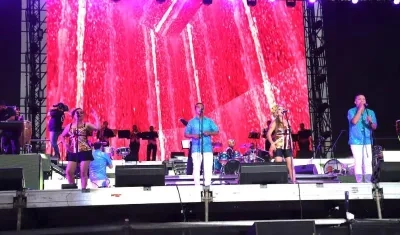 La big band de Pacho Galán en una presentación del Festival de Orquestas.