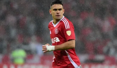 Rafael Santos Borré, autor del gol de la victoria del Internacional sobre Bahía. 