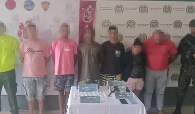 Los capturados quedaron a disposición de las autoridades competentes. 