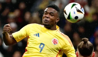 Jhon Córdoba, delantero de la Selección Colombia.