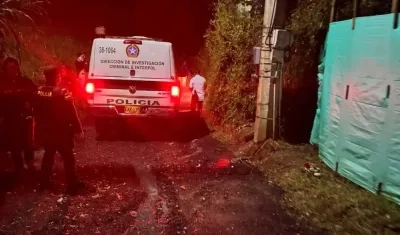 Vía de acceso a la finca donde tuvo lugar la masacre, en 2024. 