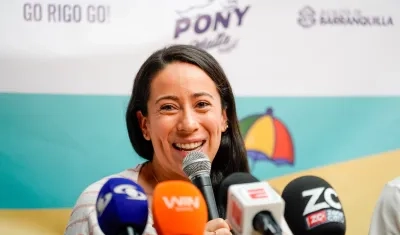 La antioqueña Mariana Pajón, triple medallista olímpica en el BMX.