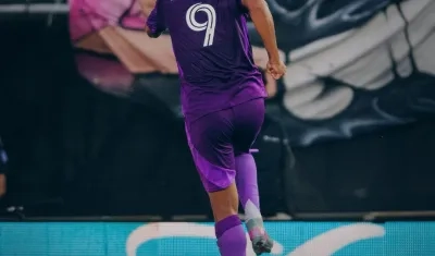 Luis Muriel celebra su gol ante el Inter Miami, su sexto en la temporada. 