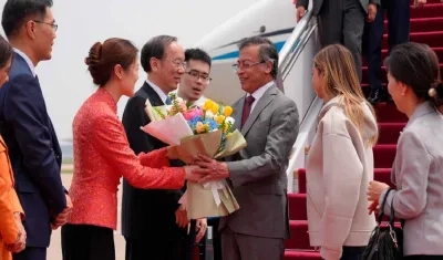 El Presidente Gustavo Petro está en China.