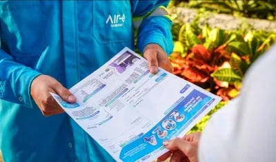 Factura del servicio de energía.