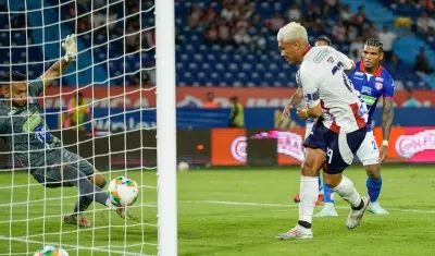 El gol de Teo Gutiérrez al Unión Magdalena. Su único en su cuarto ciclo en Junior. 
