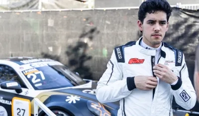 Juan Pablo Vega Dieppa, plioto barranquillero de automovilismo.