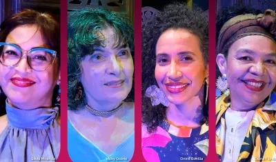 Silvia Miranda, Vicky Osorio, Oniris Bonilla y Dania Flórez. 