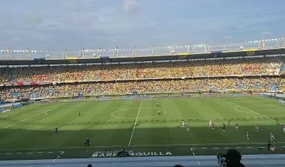 Colombia vs. Perú en el estadio Metropolitano.