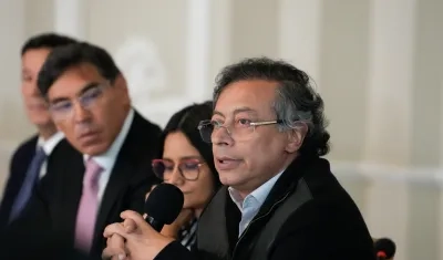 El Presidente Gustavo Petro durante el Comité de Seguimiento Electoral.