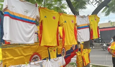 Venta de camisetas. 