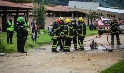 Así terminó la avioneta.