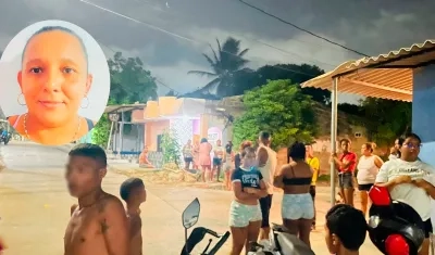 Ana Milena Barón Martínez y el lugar de los hechos.