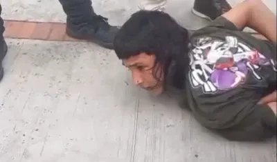 El capturado tras el atentado a bala.