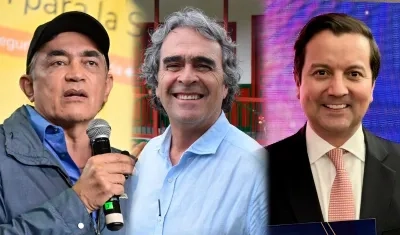 Gustavo Bolívar, Sergio Fajardo y David Luna.