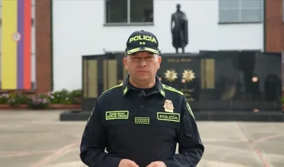 General Carlos Triana Beltrán, Director de la Policía Nacional. 