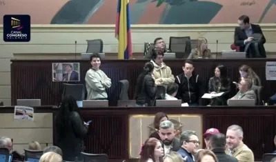 Cámara de Representantes en la noche de este viernes. 