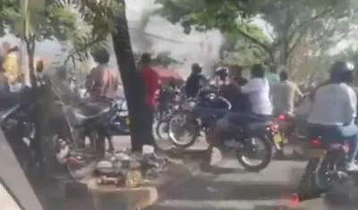 Explosión en el barrio Meléndez, en Cali.