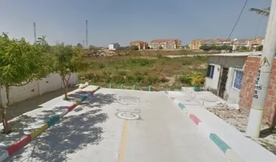 Arroyo en el barrio El Edén, donde fue hallado el cuerpo del joven. 