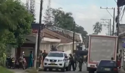 Zona del ataque en Caloto, Cauca.