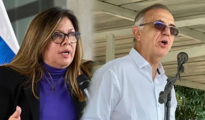 Luz Adriana Camargo e Iván Velásquez.