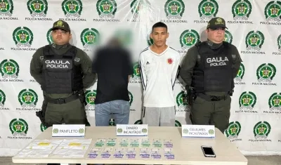 Adolescente aprehendido y joven capturado. 