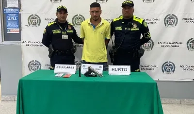 El capturado fue conducido a la URI de la Fiscalía. 