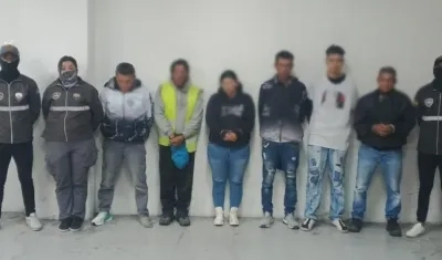 Capturados en Ecuador. 