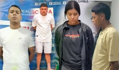 Los cuatro capturados por el crimen.