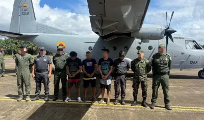 Capturados por las autoridades. 